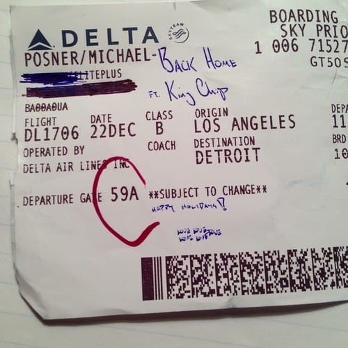 Mike Posner featuring King Chip - Back Home (Acoustic)