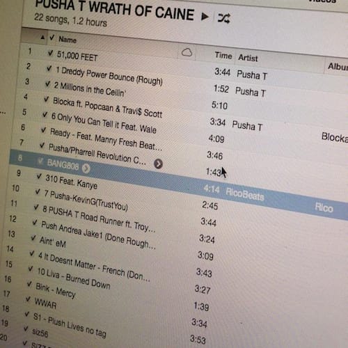 Pusha T Reveals Tentative Tracklist for 'Wrath of Caine'