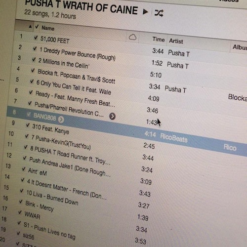 Pusha T Reveals Tentative Tracklist for 'Wrath of Caine'
