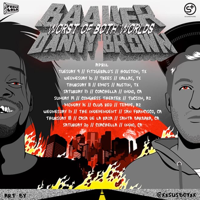 Danny Brown and Baauer Announce Joint Tour 