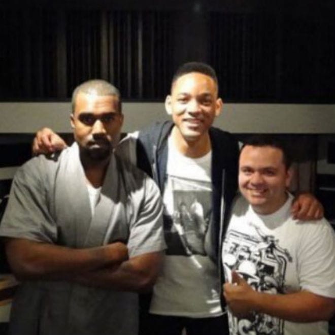 Kanye West & Will Smith In the Studio In Brazil