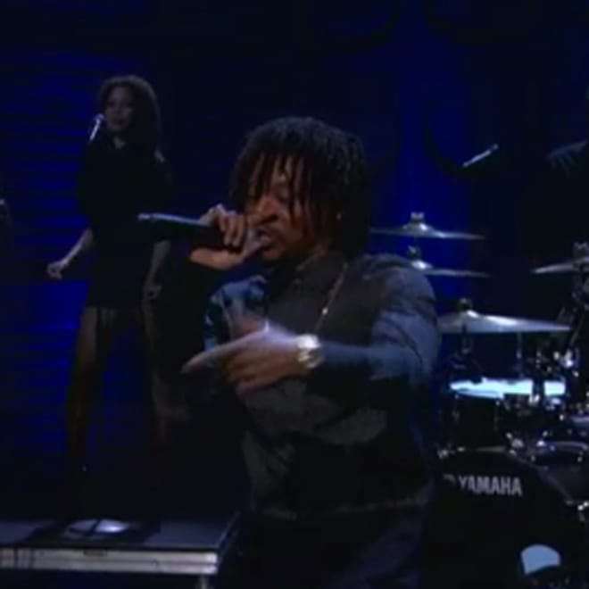 Lupe Fiasco & Guy Sebastian Perform “Battle Scars” on Conan