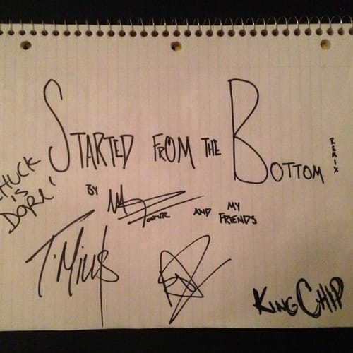 Mike Posner featuring T. Mills, Chuck Inglish, Asher Roth & King Chip - Started From the Bottom (Remix)