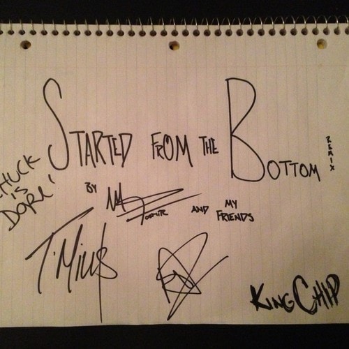 Mike Posner featuring T. Mills, Chuck Inglish, Asher Roth & King Chip - Started From the Bottom (Remix)