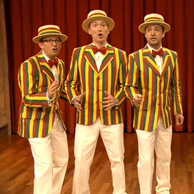 Justin Timberlake Performs "Mirrors" and a Barbershop Rendition of "SexyBack" on Fallon