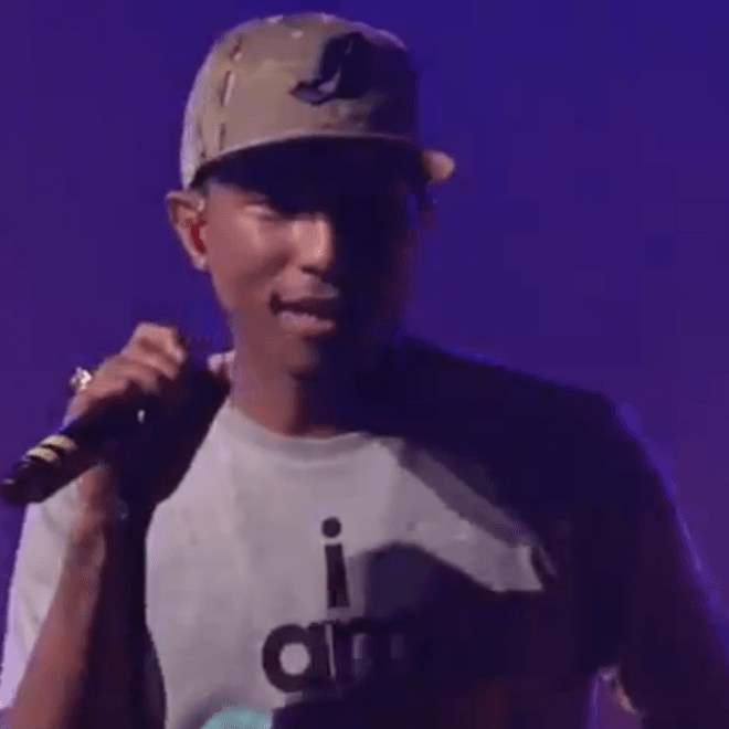 Pharrell Performs Daft Punk Collab “Get Lucky” for the First Time