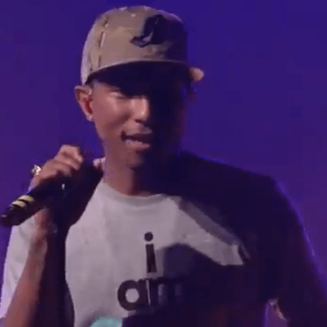 Pharrell Performs Daft Punk Collab “Get Lucky” for the First Time