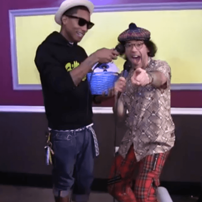 Pharrell Points the Microphone at Nardwuar