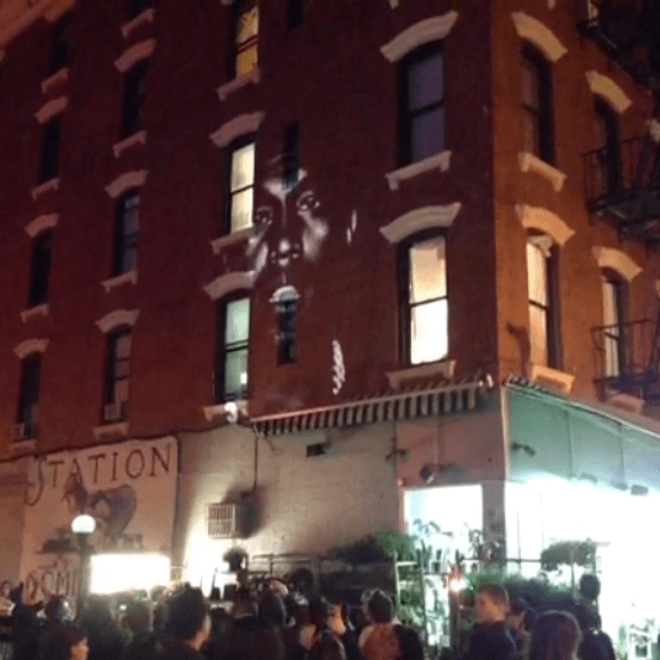 Kanye West Projects Visuals for New Song "New Slaves" Across World