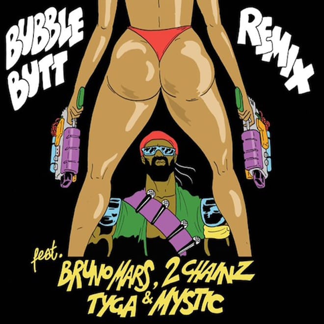 Major Lazer featuring 2 Chainz, Tyga, Bruno Mars & Mystic – Bubble Butt (Remix)