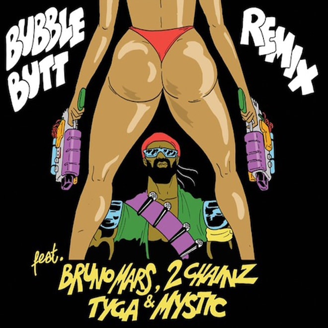 Major Lazer featuring 2 Chainz, Tyga, Bruno Mars & Mystic – Bubble Butt (Remix)