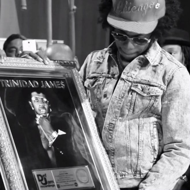 Trinidad Jame$ Receives Gold Plaque for "All Gold Everything" 
