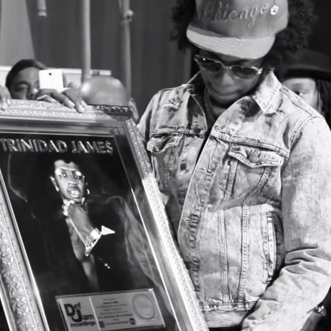 Trinidad Jame$ Receives Gold Plaque for "All Gold Everything"