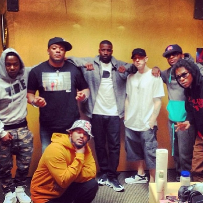 Black Hippy & Eminem Together In the Studio