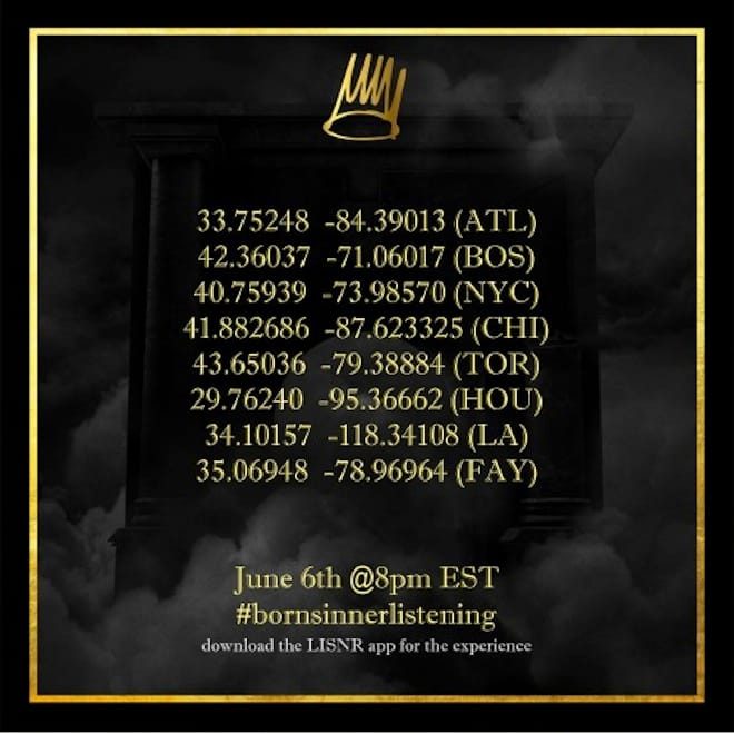 J. Cole Announces 'Born Sinner' Listening Sessions
