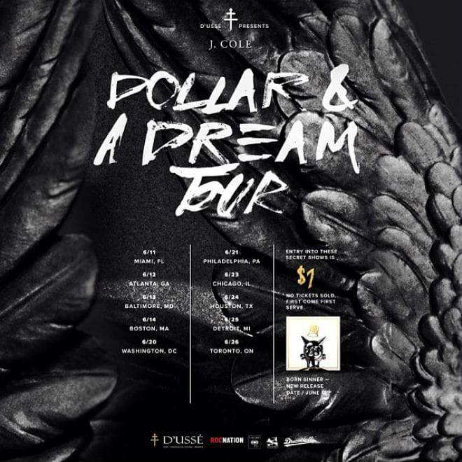 J. Cole Announces “Dollar & A Dream” Tour