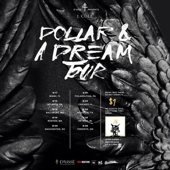 J. Cole Announces “Dollar & A Dream” Tour
