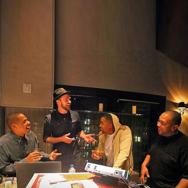Jay-Z, Nas, Justin Timberlake & Timbaland In The Studio