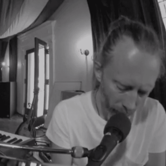Thom Yorke and Atoms for Peace Rehearse "Rabbit in Your Headlights"