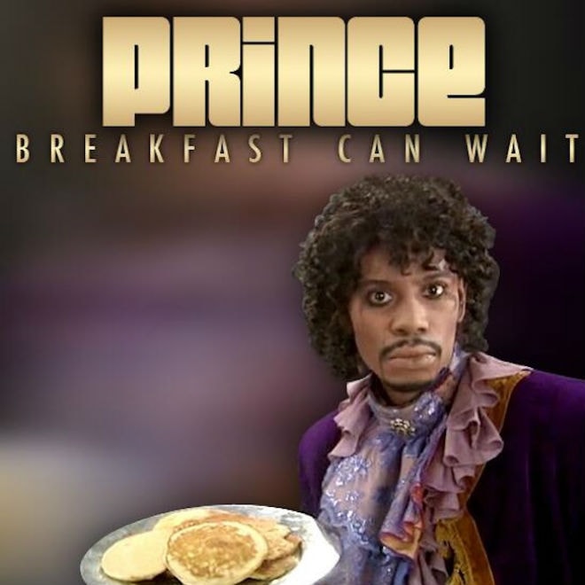 Prince Shares "Breakfast Can Wait" Cover Art featuring Dave Chappelle