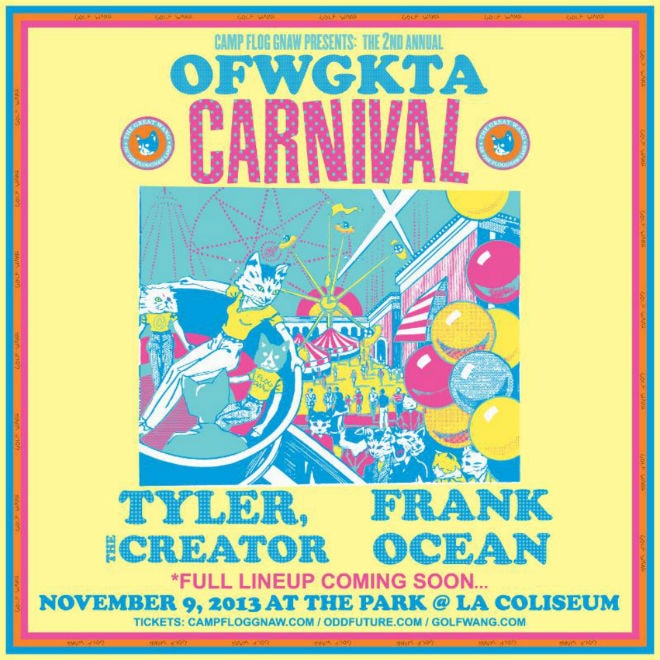Tyler, the Creator & Frank Ocean to Headline Second Annual OFWGKTA Carnival