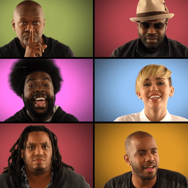 Miley Cyrus and The Roots Perform “We Can’t Stop” Brady Bunch Style on ‘Fallon’