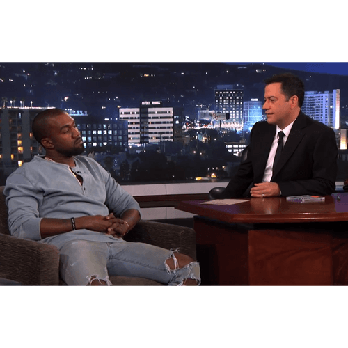 Watch Kanye West on 'Jimmy Kimmel Live'