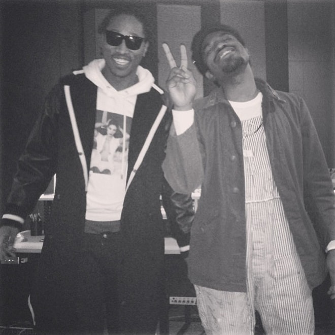 André 3000 and Future Together in the Studio