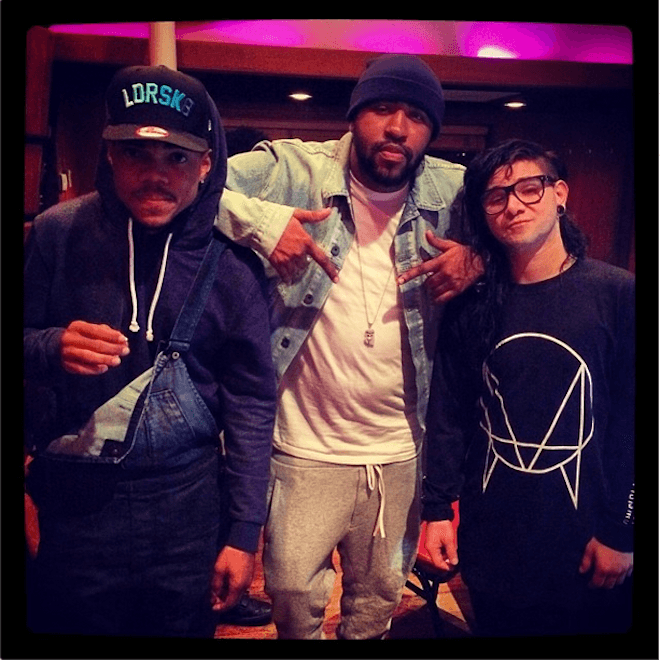 Chance The Rapper, Mike WiLL Made It & Skrillex In The Studio Together