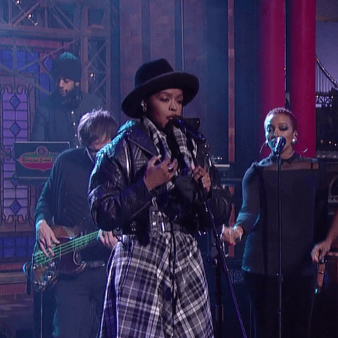 Lauryn Hill Covers The Beatles on ‘Late Show with David Letterman’