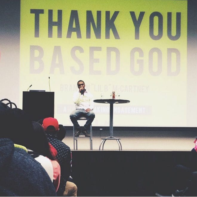 Lil B Lectures and Freestyles at UC Riverside