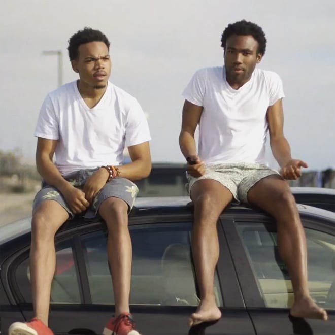 Watch Childish Gambino and Chance The Rapper's Mid-Show Freestyle