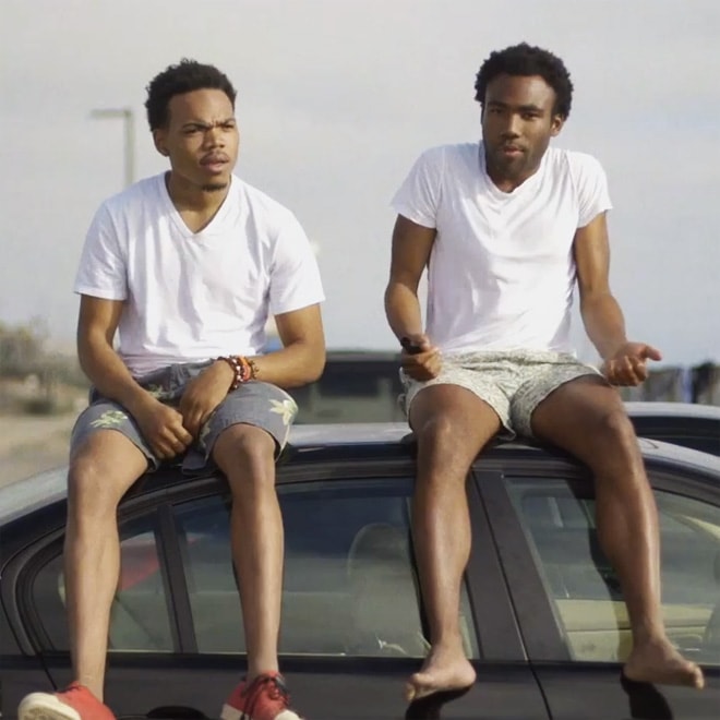 Watch Childish Gambino and Chance The Rapper's Mid-Show Freestyle