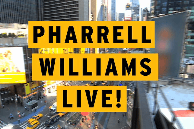 Pharrell Performs on Good Morning America