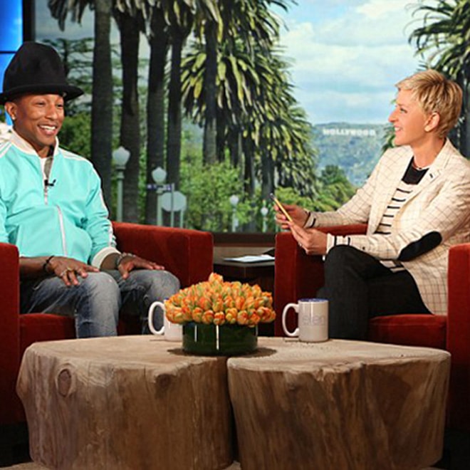 Watch Pharrell's Interview And "Marilyn Monroe" Performance On 'The Ellen DeGeneres Show'