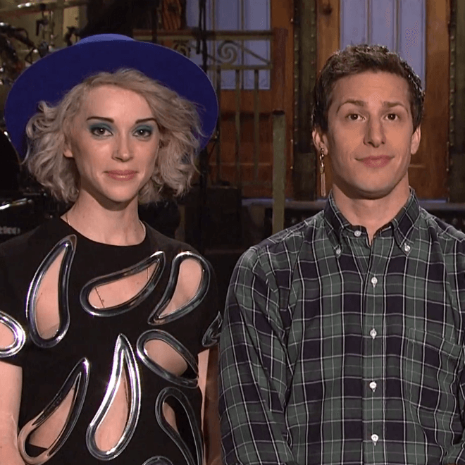 St. Vincent Joins Andy Samberg and Aidy Bryant in Promo Videos for SNL Season Finale