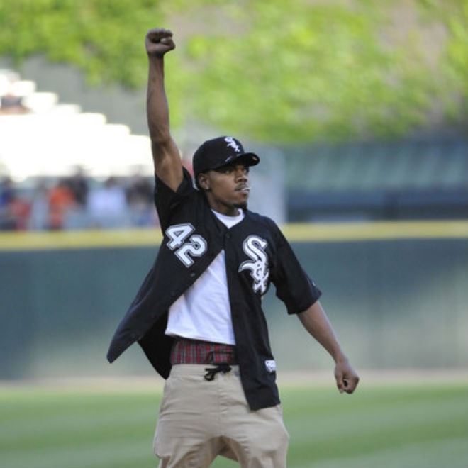 Chance the Rapper Throws First Pitch at White Sox Game