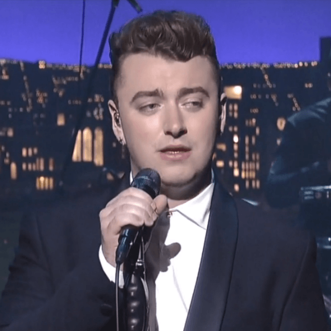 Sam Smith Performs "Stay With Me" on 'Letterman'