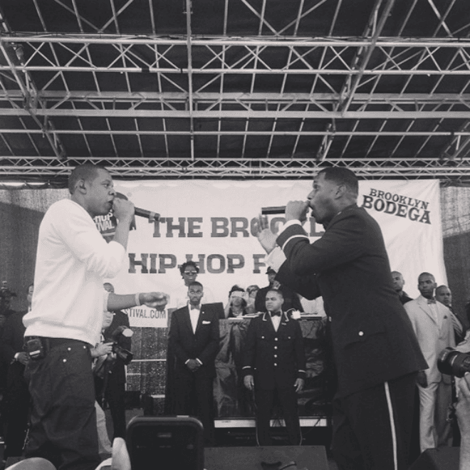 Jay Electronica Joined By JAY Z, J. Cole & Mac Miller at 2014 BK Hip-Hop Festival