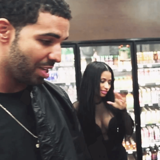 Drake Takes Out Nicki Minaj for Snack Shopping
