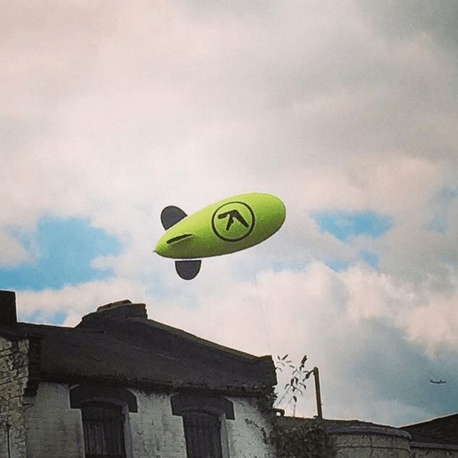 There Was an Aphex Twin Blimp Flying Over London Today