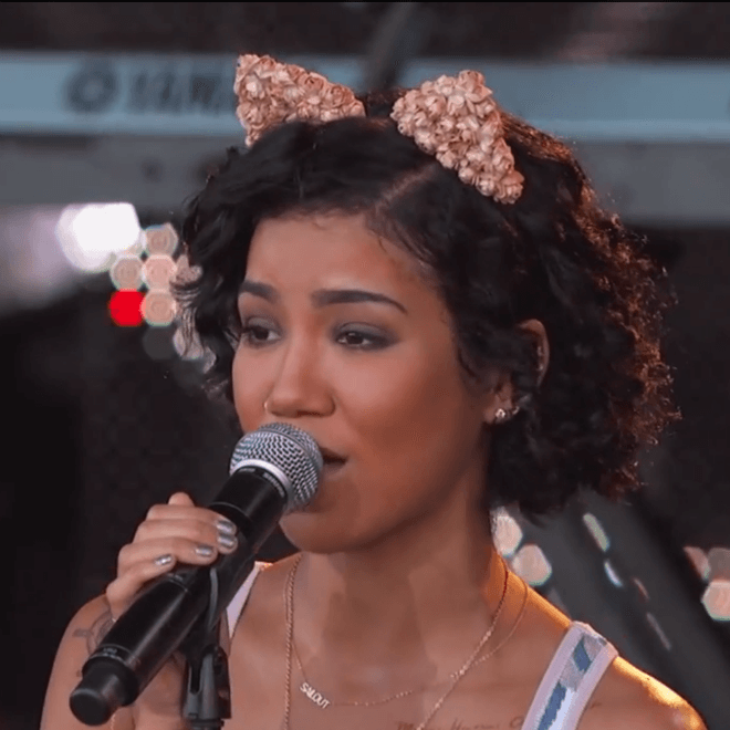 Jhené Aiko Performs "The Pressure" on 'Jimmy Kimmel Live'