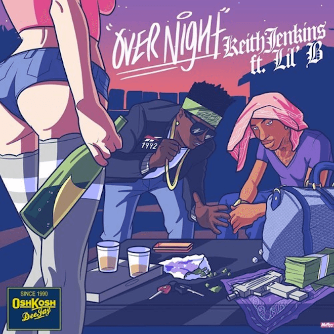Keith Jenkins (Stunnaman) featuring Lil B - Over Night