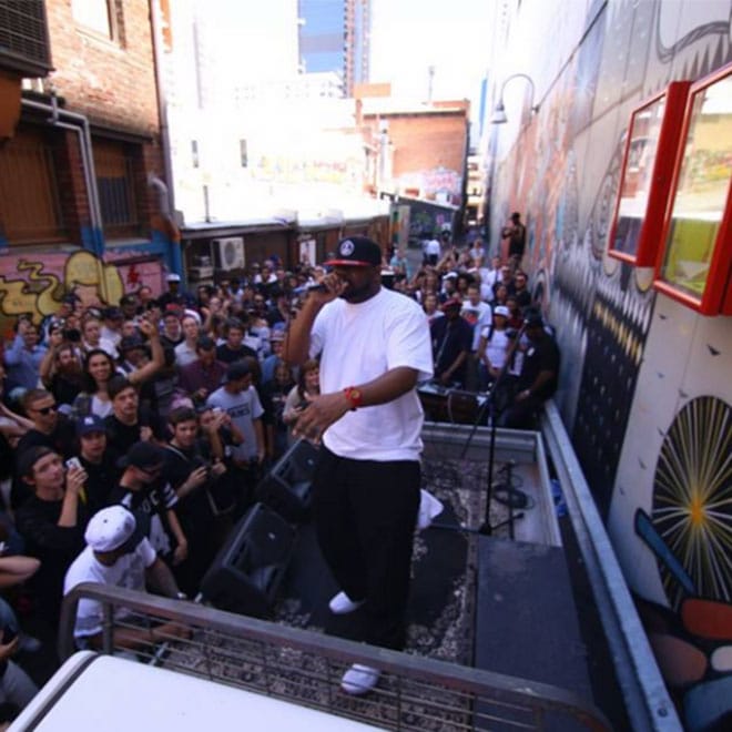 Ghostface Killah Performs Surprise Gig at Toastface Grillah