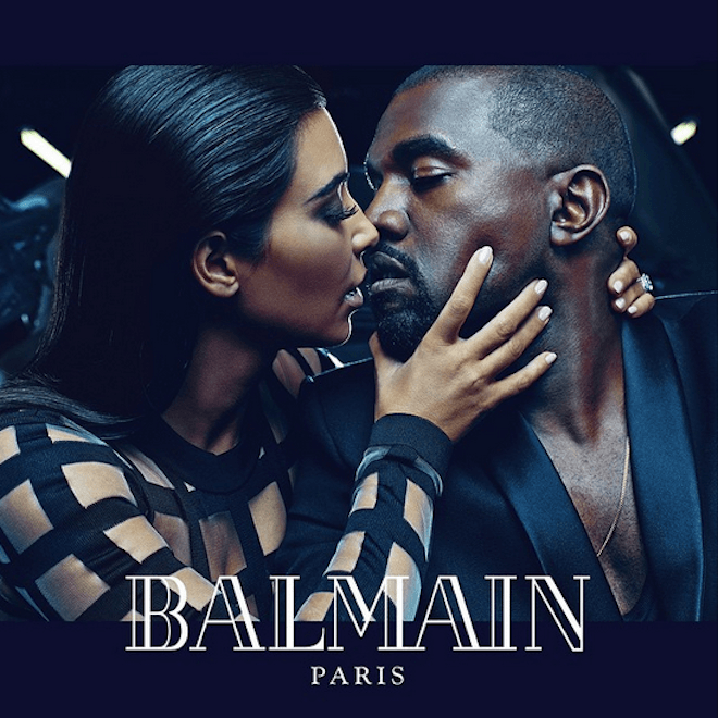 Kanye West and Kim Kardashian Are the New Faces of Balmain