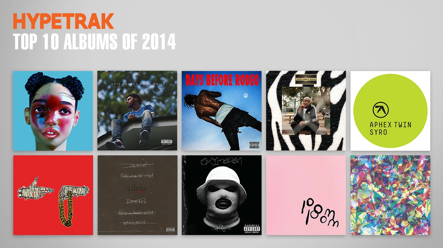 HYPETRAK Top 10 Albums of 2014