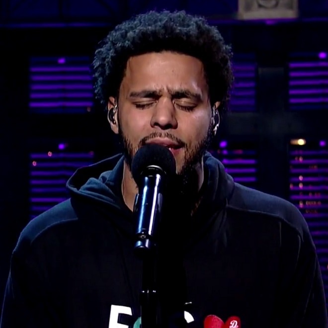 J. Cole Performs "Be Free" on 'Letterman'