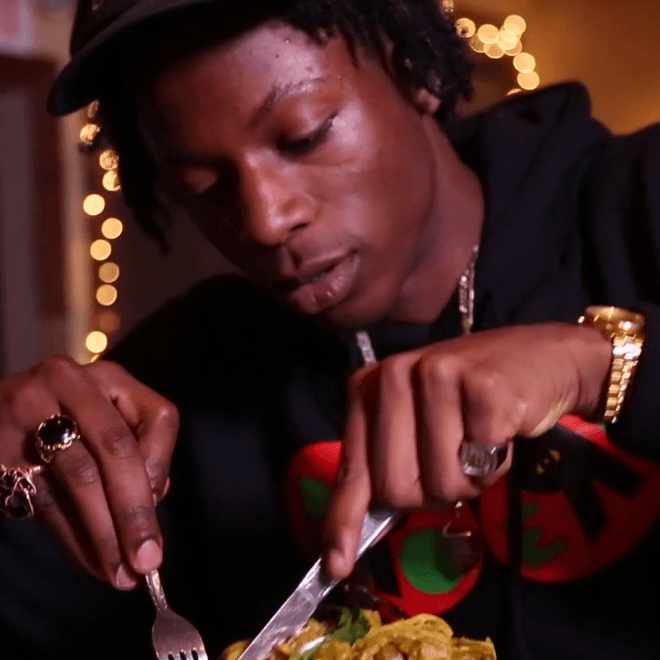Joey Bada$$ Makes Curry Chicken & Waffles with John Seymour of Sweet Chick