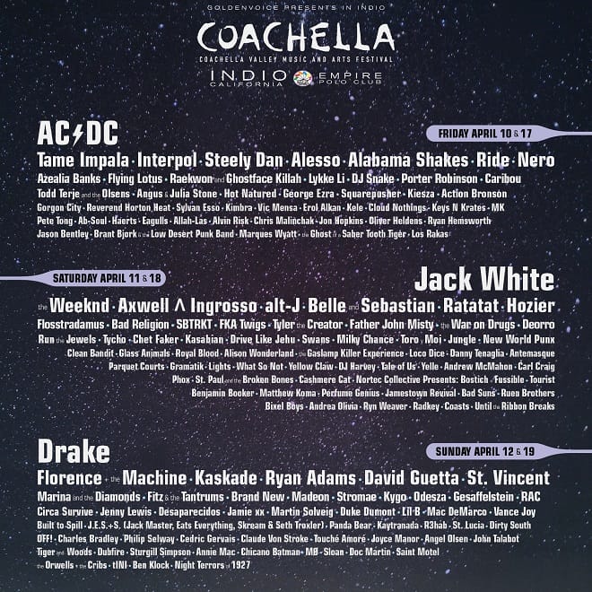 The Coachella 2015 Lineup is Here