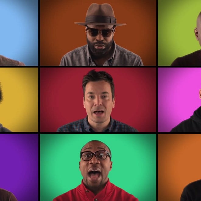 Jimmy Fallon's "We Are The Champions" A Cappella featuring Sam Smith, Usher, Ariana Grande & More